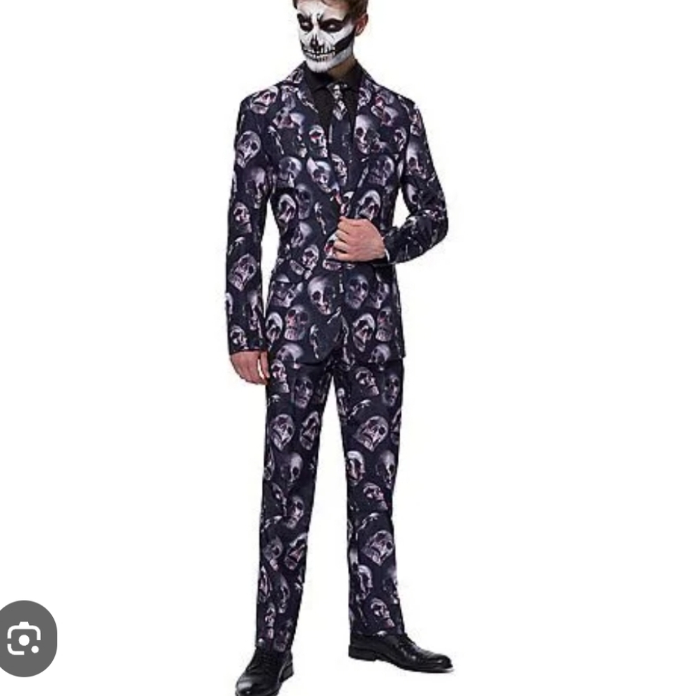 Size Medium Halloween Bloody Skulls Suit party costume Mens new